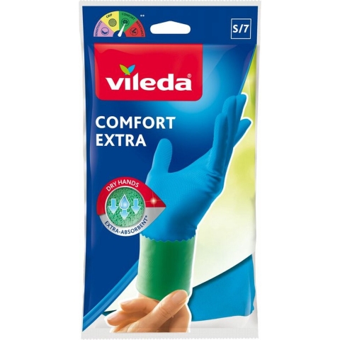 12x Vileda Handschoenen Comfort Extra Small 1 paar