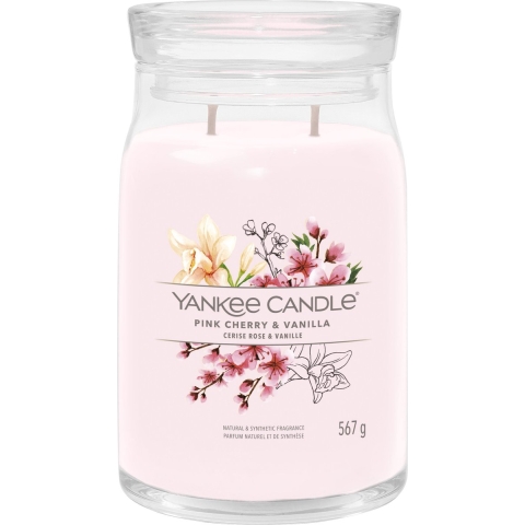 Yankee Candle Geurkaars Large Jar Pink Cherry&Vanilla Signature 567 gr