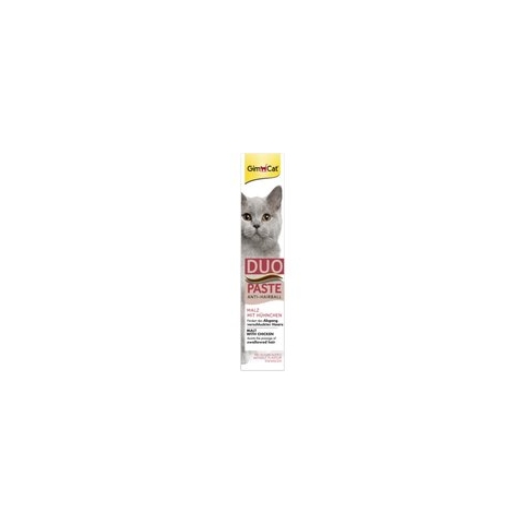 8x GimCat Anti-Hairball Duo-Paste Kip&Mout 50 gr