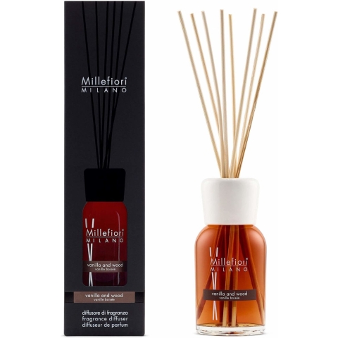 Millefiori Milano Geurstokjes Vanilla&Wood 250 ml