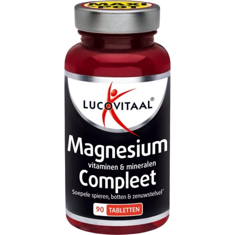 2+2 gratis: Lucovitaal Magnesium Vitaminen&Mineralen Compleet 90 Tabletten