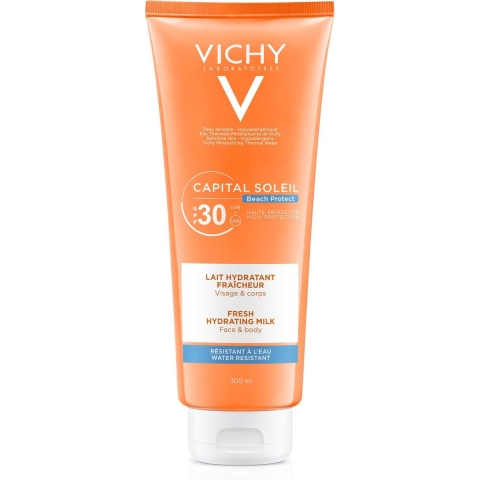 Vichy Capital Soleil Beach Protect Hydraterende Zonnebrand Melk SPF30 300 ml