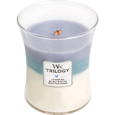 WoodWick Geurkaars Medium Trilogy Calming Retreat 275 gr