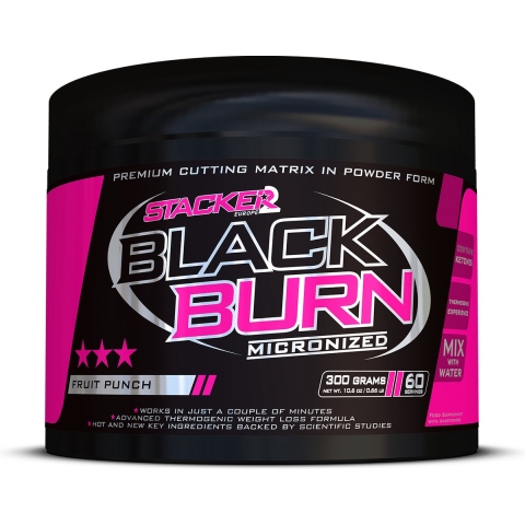Stacker Black Burn Micronized Fruit Punch 300 gr