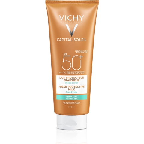 Vichy Capital Soleil Beach Protect Hydraterende Zonnebrand Melk SPF50+ 300 ml