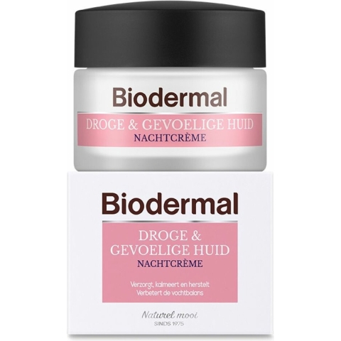 1+1 gratis: Biodermal Nachtcrème Gevoelige Huid 50 ml