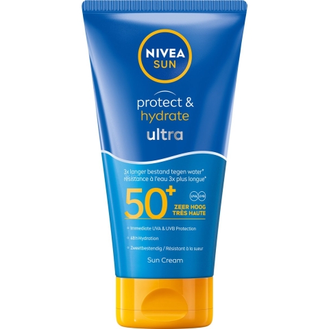 1+1 gratis: Nivea Sun Protect&Hydrate Zonnebrandcrème Ultra SPF 50+ 150 ml