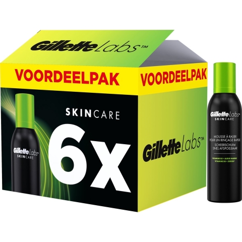 6x Gillette Labs Scheerschuim 240 ml
