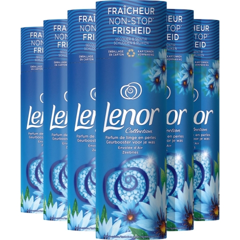 6x Lenor In-Wash Geurbooster Zeebries 19 wasbeurten 235 gr