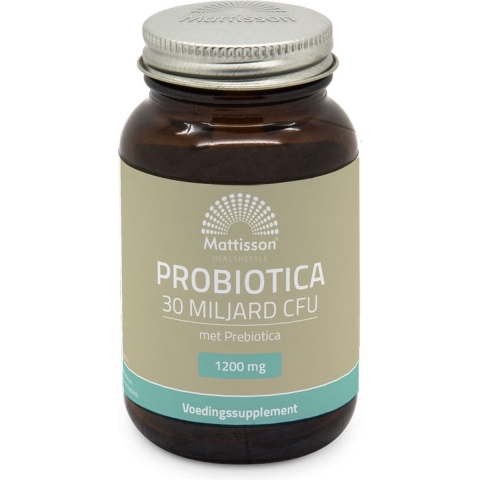 Gratis Verzending: Mattisson Probiotica 30 Miljard CFU 1200mg 60 vegacapsules