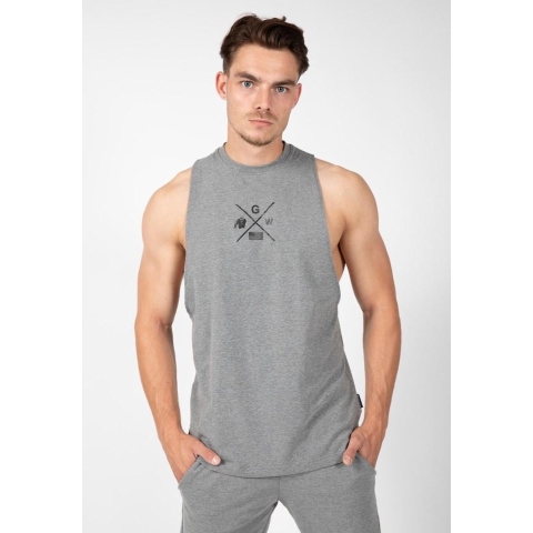 Gorilla Wear Cisco Tank Top - Grijs/Zwart - 3XL