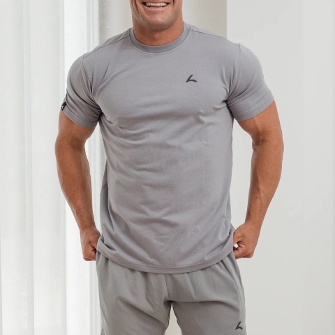 Reeva Premium Active Tee - Sport T-shirt - Licht Grijs - S