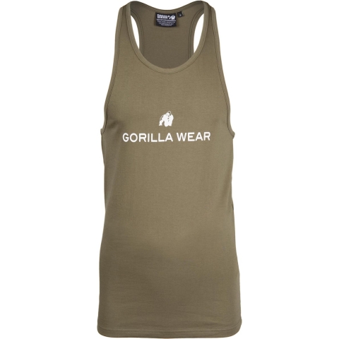 Gorilla Wear Carter Stretch Tank Top - Legergroen - 3XL