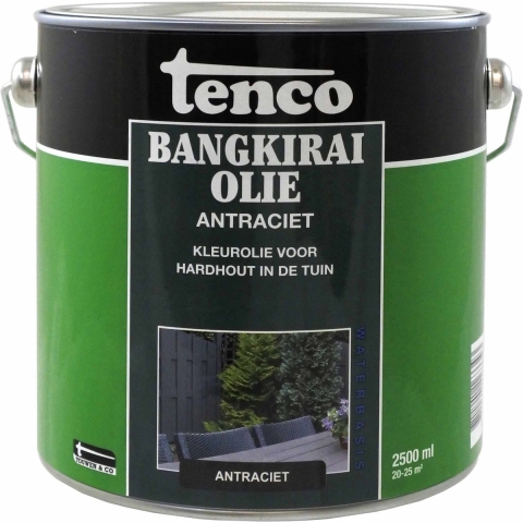 Tenco Bangkirai Olie - 2,5L - Antraciet