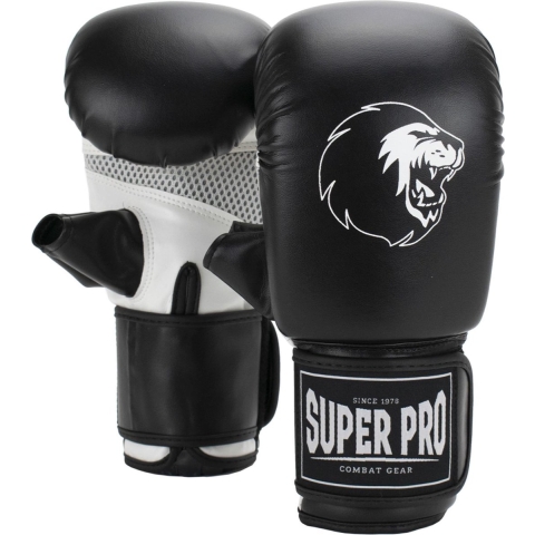 Super Pro Combat Gear Victor Bokszakhandschoenen - Zwart/Wit - L
