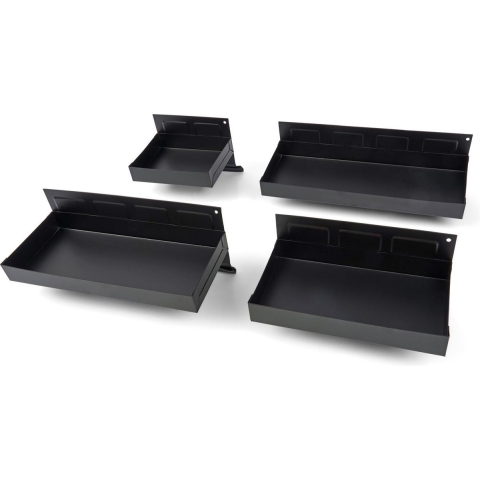 HBM 4-delige magneetbakkenset ZWART
