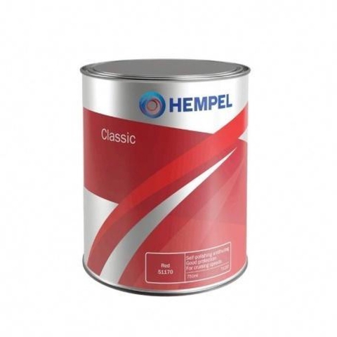 Hempel Classic 71220 zelfslijpende antifouling 750 ml, 51170 rood
