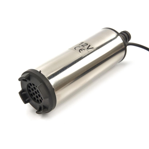 HBM 12 Volt mini RVS Hevelpomp, vloeistofpomp 40 Watt.