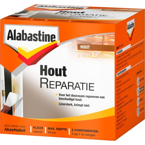 Alabastine Houtreparatieset - Pasta - Naturel - 500gr