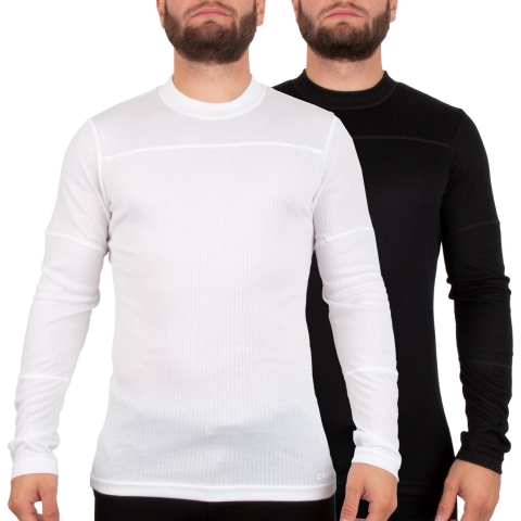 Craft Core 2-Pack Baselayer thermoshirt lange mouwen zwart/wit heren, S