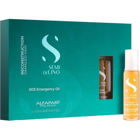 Alfaparf Milano Semi Di Lino Reconstruction SOS Emergency Oil 6x13ml