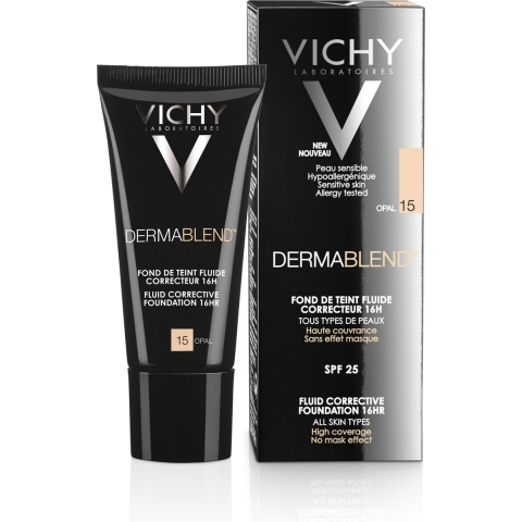 Vichy Dermablend Fluid Corrective Foundation 16hr - 15 Opal 30ml