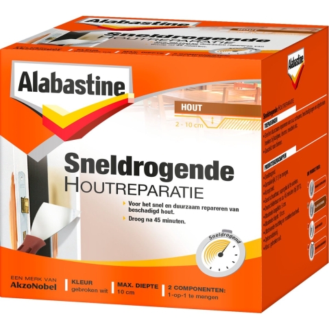 Alabastine Sneldrogende Houtreparatie - Pasta - Wit - 500g