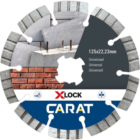 CARAT CUXLOCK125 Diamantzaag X-LOCK UniverseelØ125x22,23MM