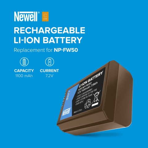 Newell NP-FW50 USB-C batterij voor Sony