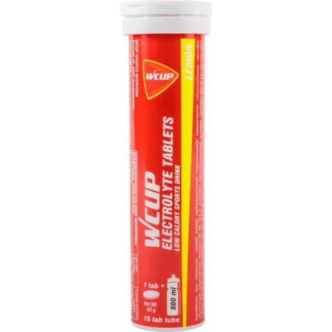 WCUP Electrolyte Tablets Lemon | 4 x 15 bruistabletten