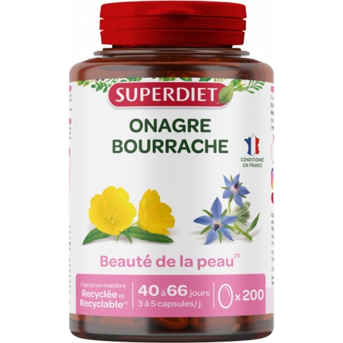 Superdiet Teunisbloem Bernagie | 200 capsules