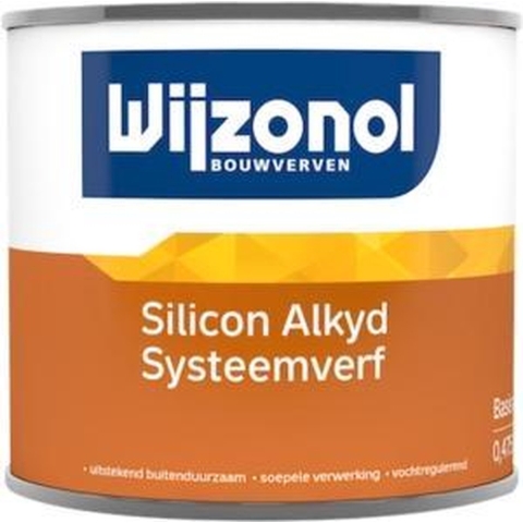 Wijzonol Silicon Alkyd Systeemverf - Op Kleur Gemengd - 0,5L