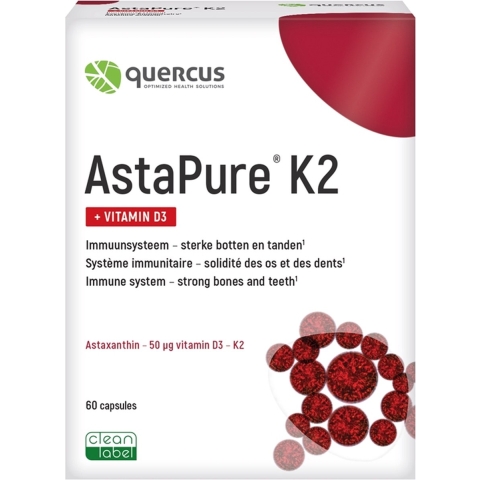 Quercus AstaPure K2 + Vitamin D3 | 60 capsules