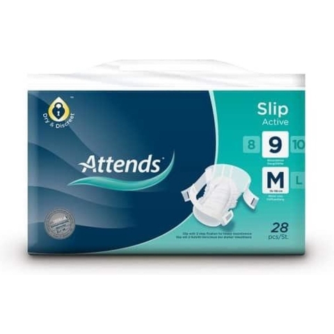 Attends Slip Active 9 M | 28 stuks
