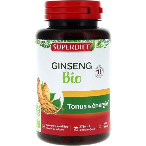 Superdiet Ginseng Panax Bio | 150 capsules
