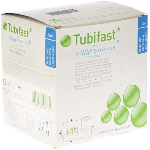Tubifast Blauw Buisverband 7,5 cm x 10 m | 1 stuk