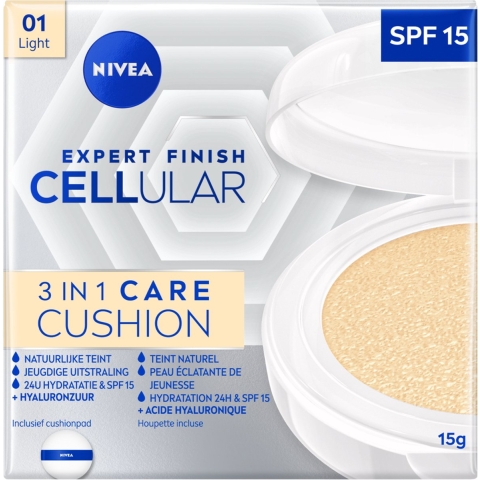 Nivea Hyaluron Cellular Filler 3 in 1 Care Cushion 01 Light | 15 g