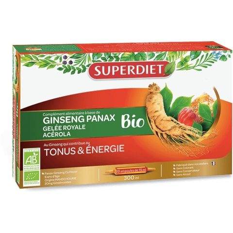 Superdiet Ginseng Koninginnengelei Acerola | 20 x 10 ml