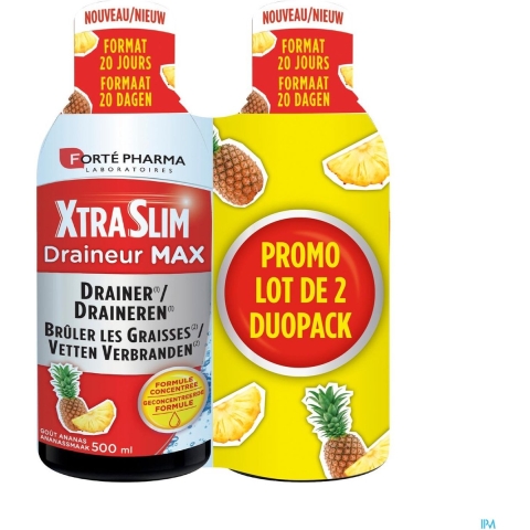 Forté Pharma XtraSlim Draineur Max DUO | 2 x 500 ml
