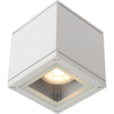 Lucide Aven Spot Vierkant Badkamer IP65 Wit