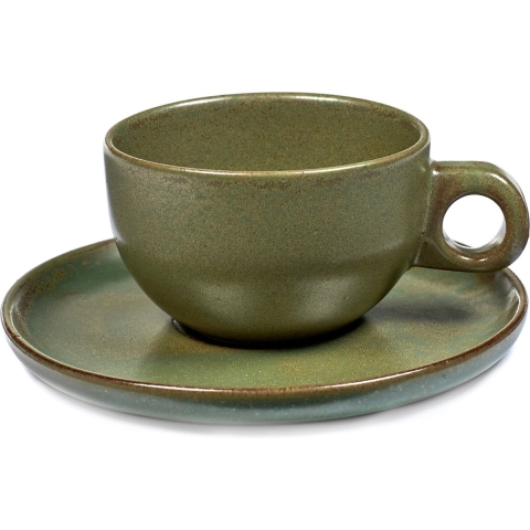 Serax Surface By Sergio Herman Kop En Schotel 23cl Camo Green