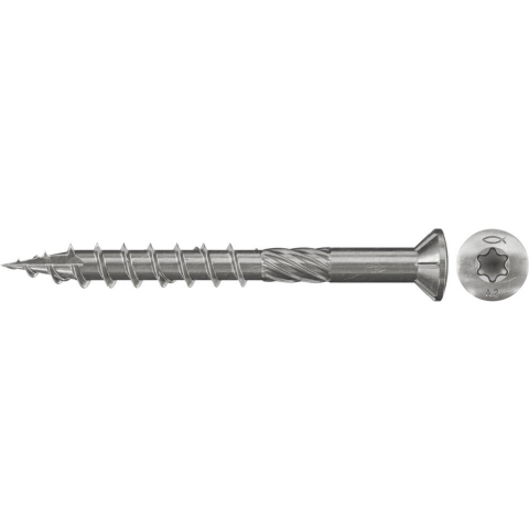 Fischer 660607 Terrasschroeven 5 mm 60 mm T RVS 150 stuk(s)