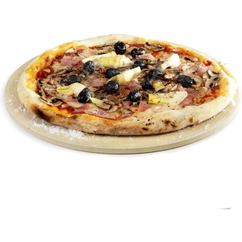 Universele pizzasteen uit vuurvaste klei Ø 36cm Pizzasteen
