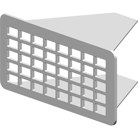 Renofix Rvs Renovatierooster 5 X 10,5 Cm