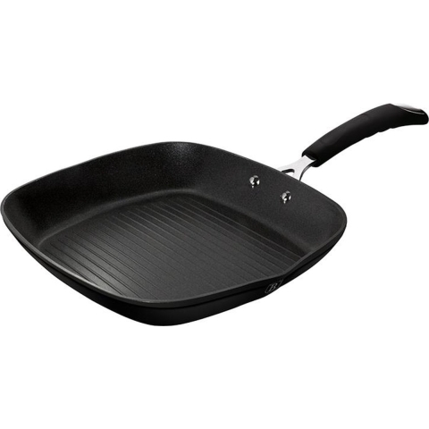 Gesmeed Aluminium Grillpan Dia.28cm Hoogte 4.1 Cm Inhoud 2.1 Liter Mat