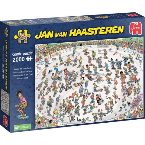 Jumbo Jan Van Haasteren Puzzel Skateboarden In De Bowl 2000 Stukjes