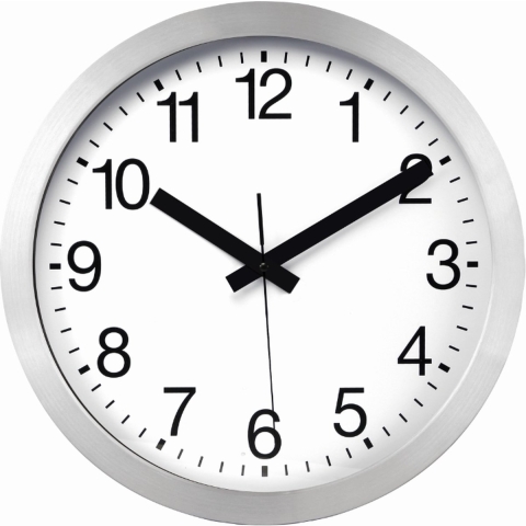 Aluminium wandklok dia. 30 cm - Velleman