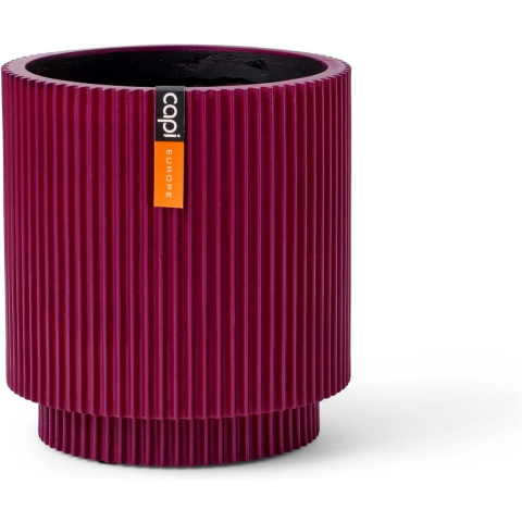 Capi Europe Vaas cilinder Groove Colours - 19x21 - Paars