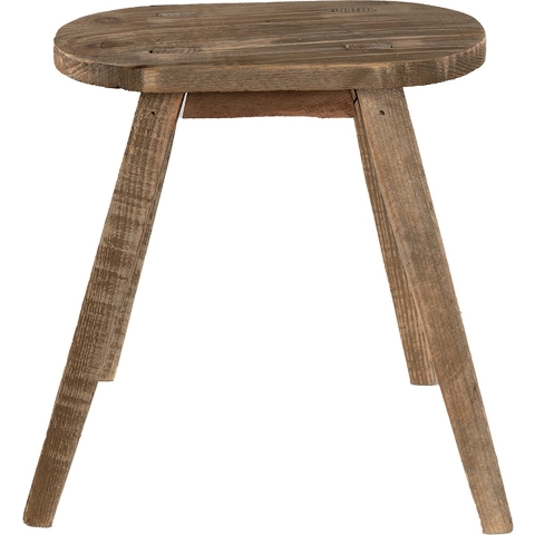Clayre & Eef Plantentafeltje 30x16x32 cm Bruin Hout Ovaal