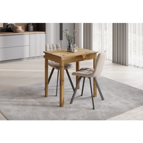 Meubella Eetkamertafel Steve - Eiken - 75 cm